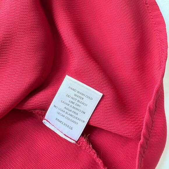 Zenobia Red Blouse Womens Size 3XL Top Keyhole Back Accent - Picture 8 of 9